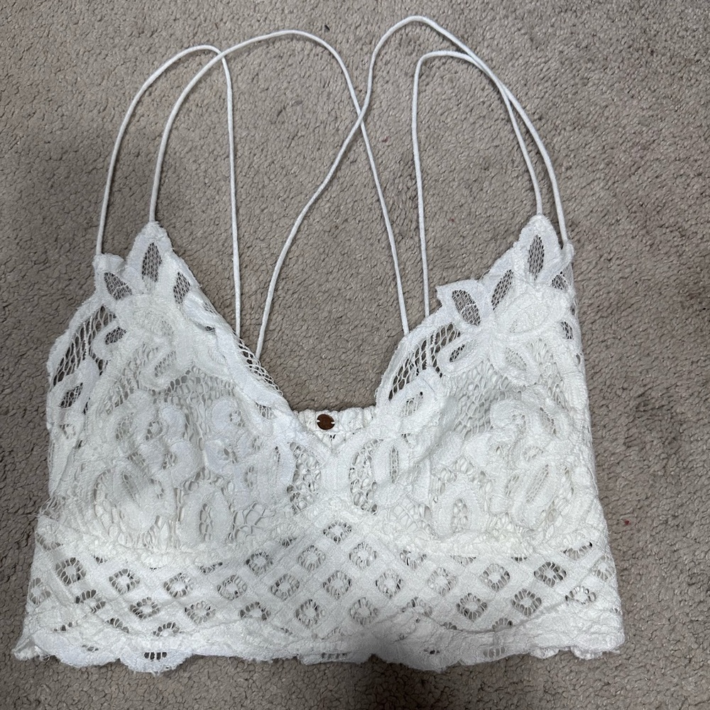Free People Adella Lace Bralette Size L